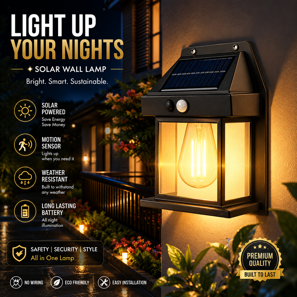 SOLAR WIRELESS WALL LAMP