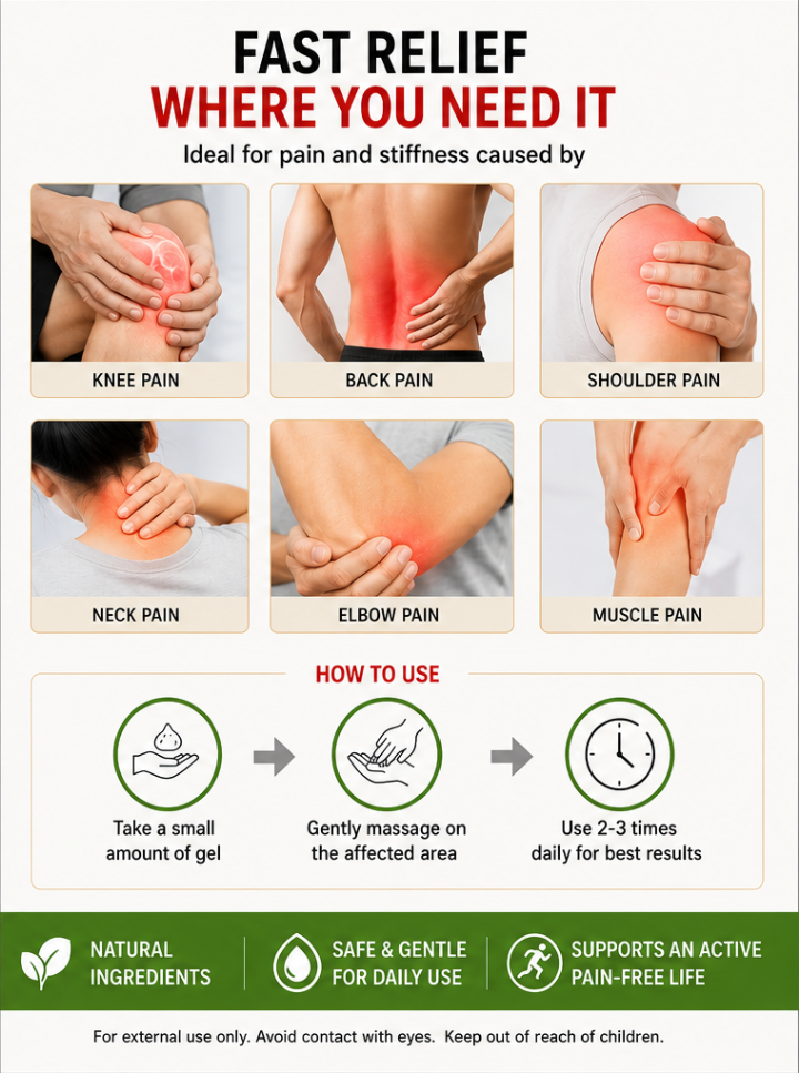 PAIN RELIEF SOOTHING MASSGAGE GEL(Pack of 2)